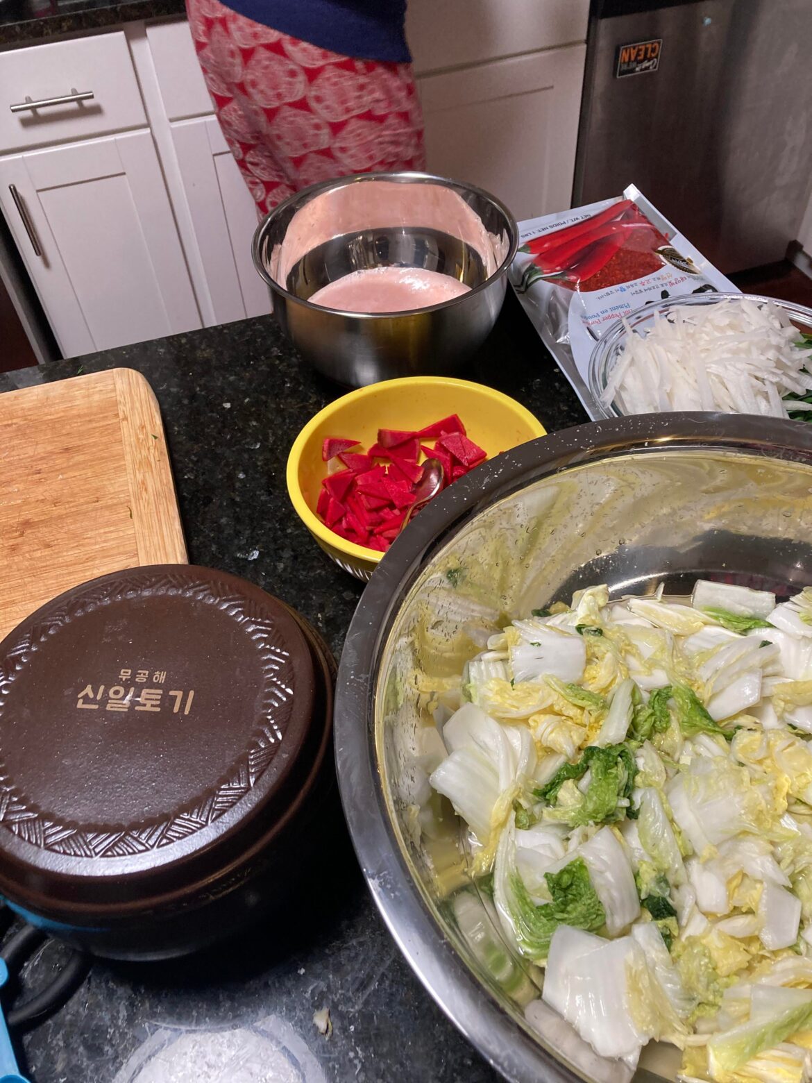 First experiment making Kimchi!