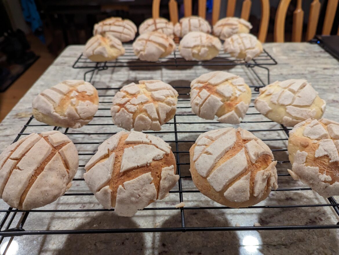 My wife made conchas. They're so yummy 🤤