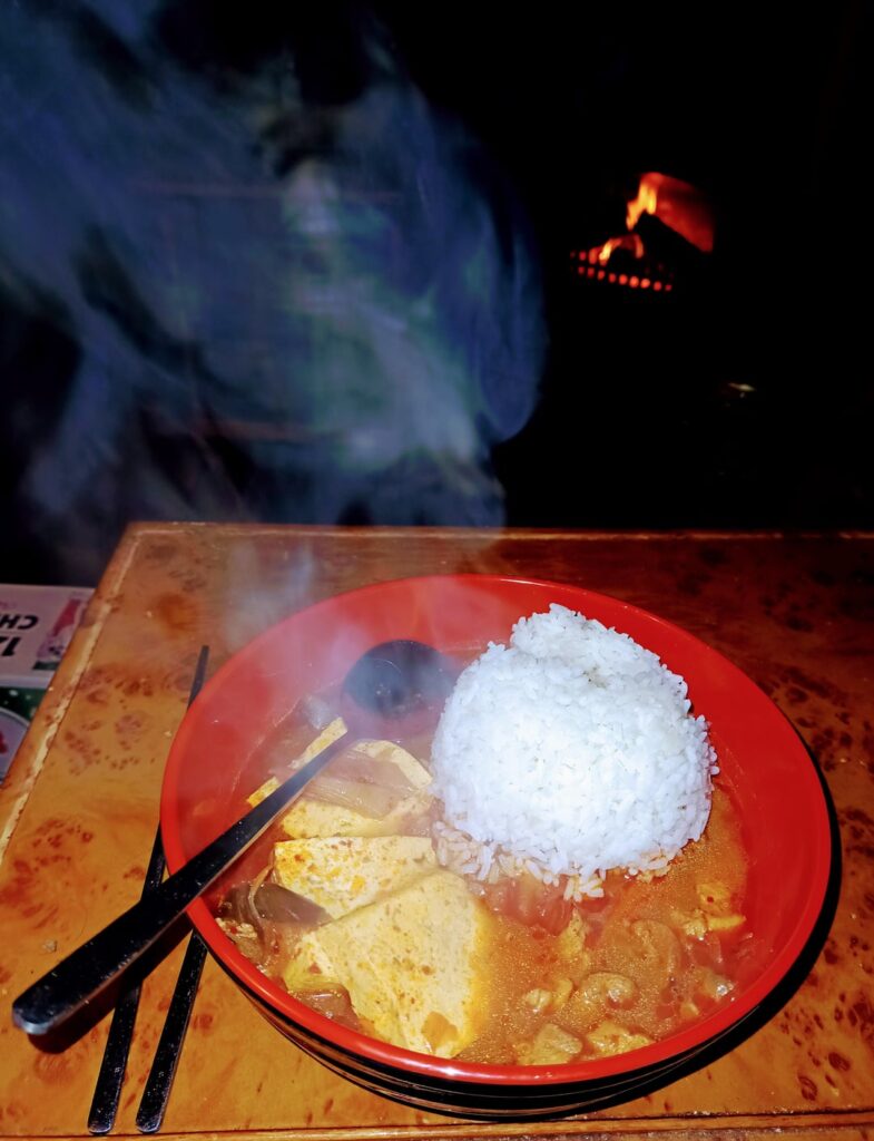 Kimchi jjigae, home made kimchi.