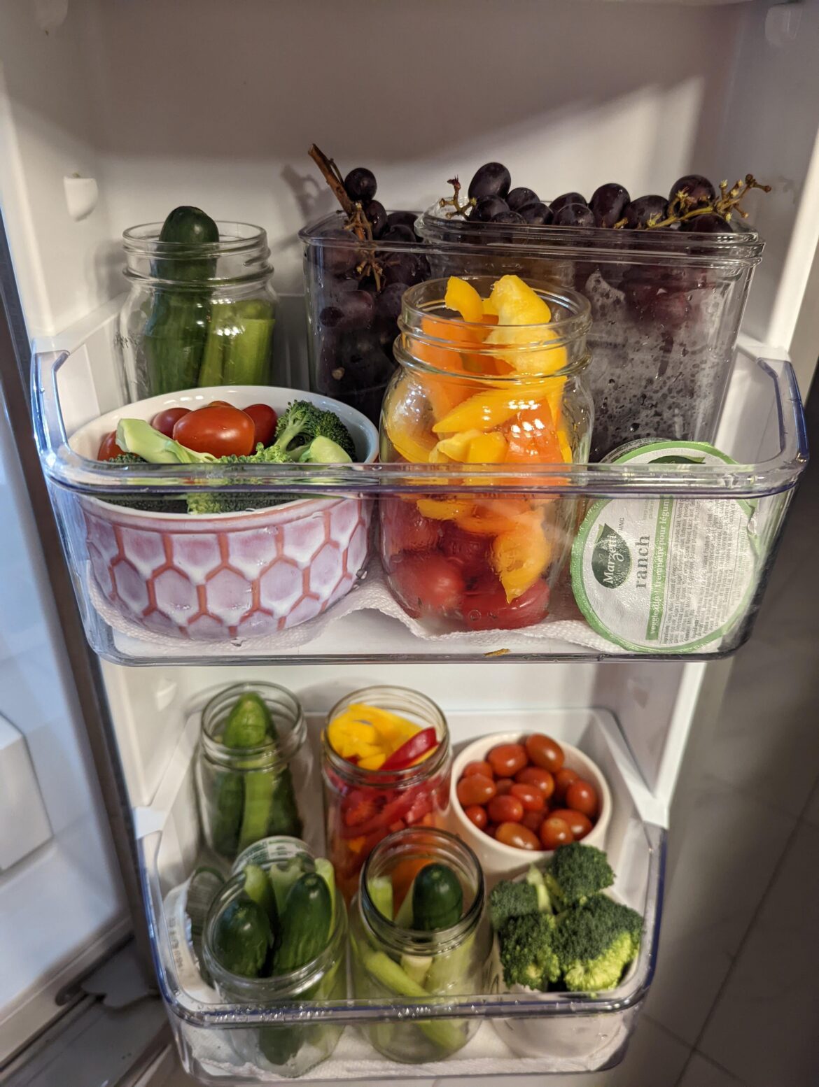 My solution to late-night snacking: make it easier to grab a healthy snack by prepping your fridge better
