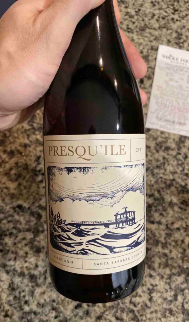 Presqu’ile - Interesting Pinot Noir