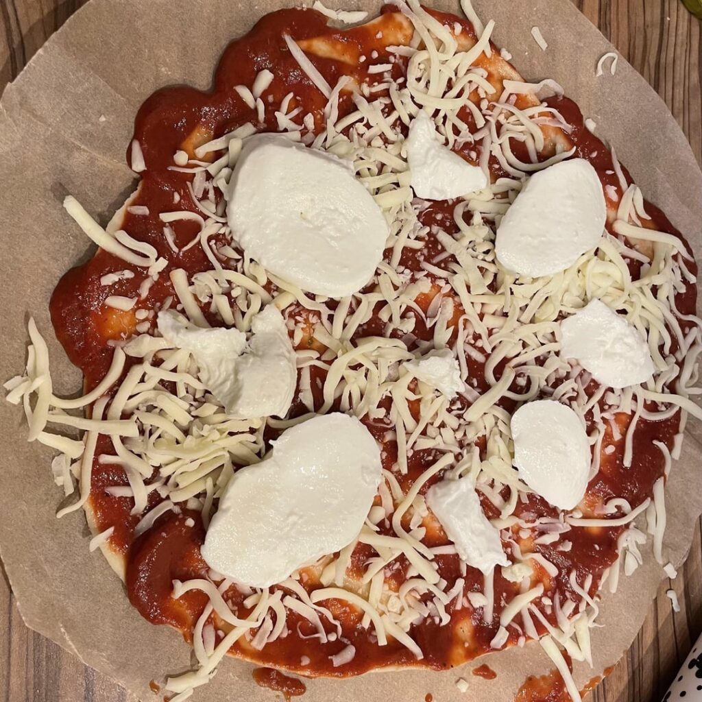 My first ever attempt at home made pizza!