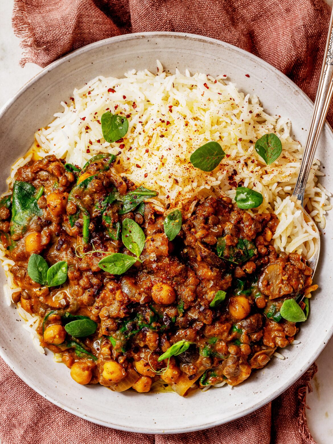Pumpkin Lentil Curry with Chickpeas