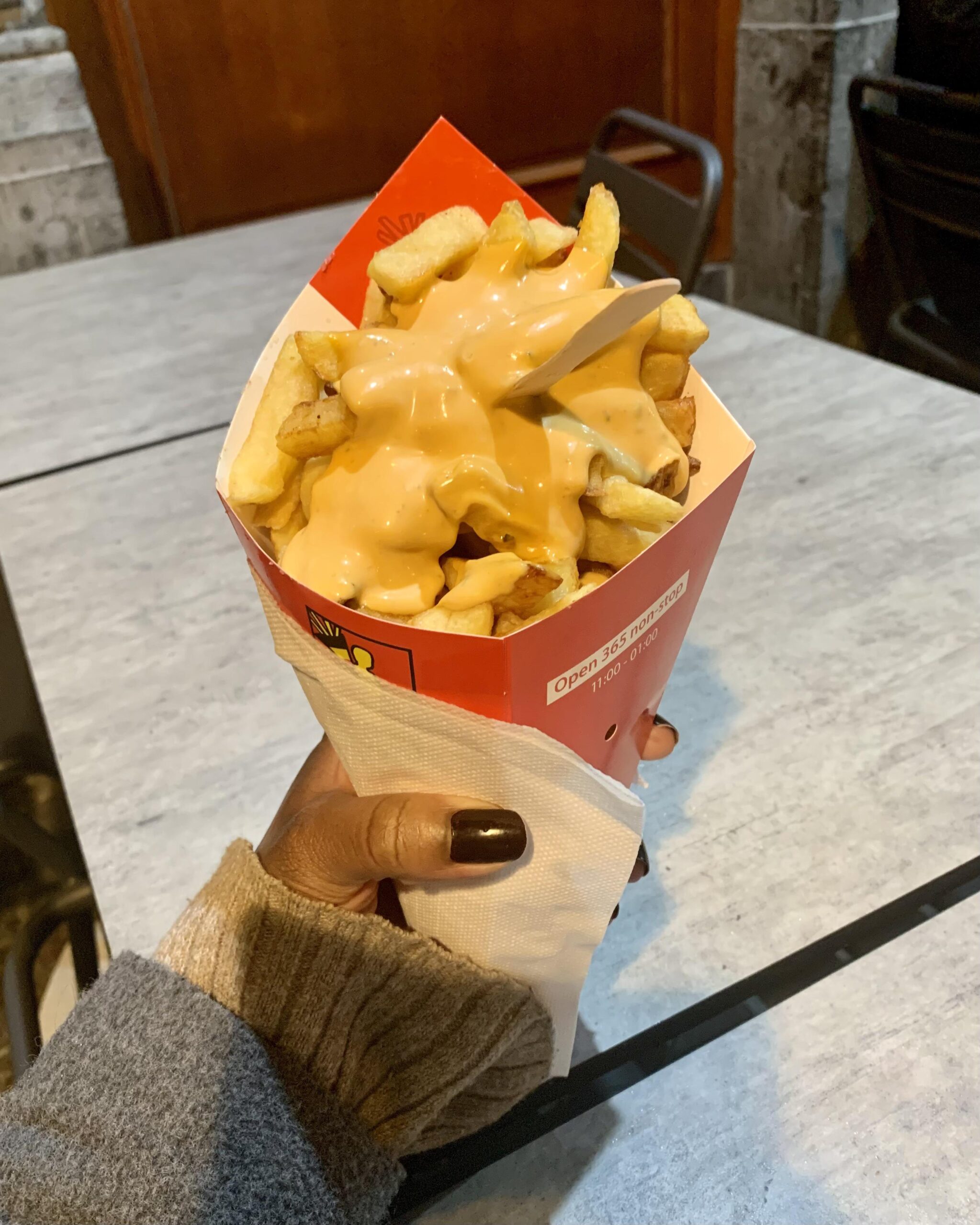 [I ate] Belgian frites w/ andalouse sauce Dining and Cooking