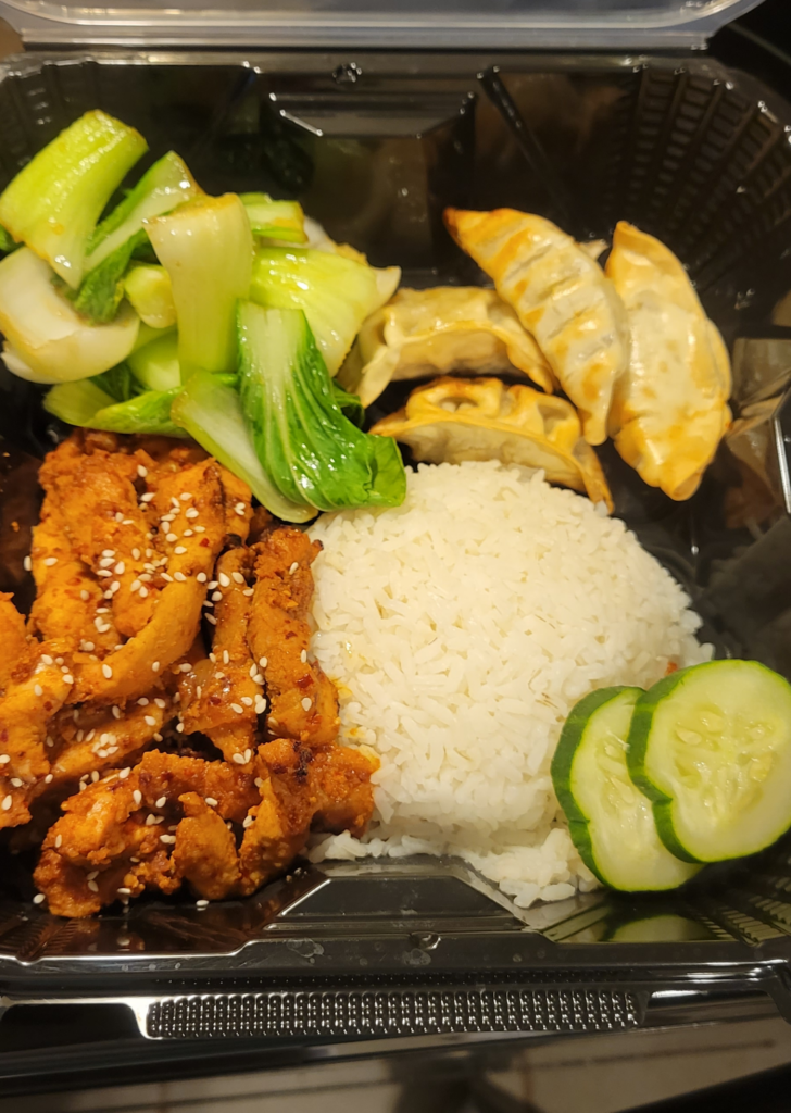 Sent my husband lunch in a Dennys takeout container Pork bulgogi (jeyuk bokkeum)
