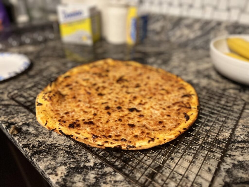 Made my first “cracker crust” pizza from scratch! (See my comment for more)