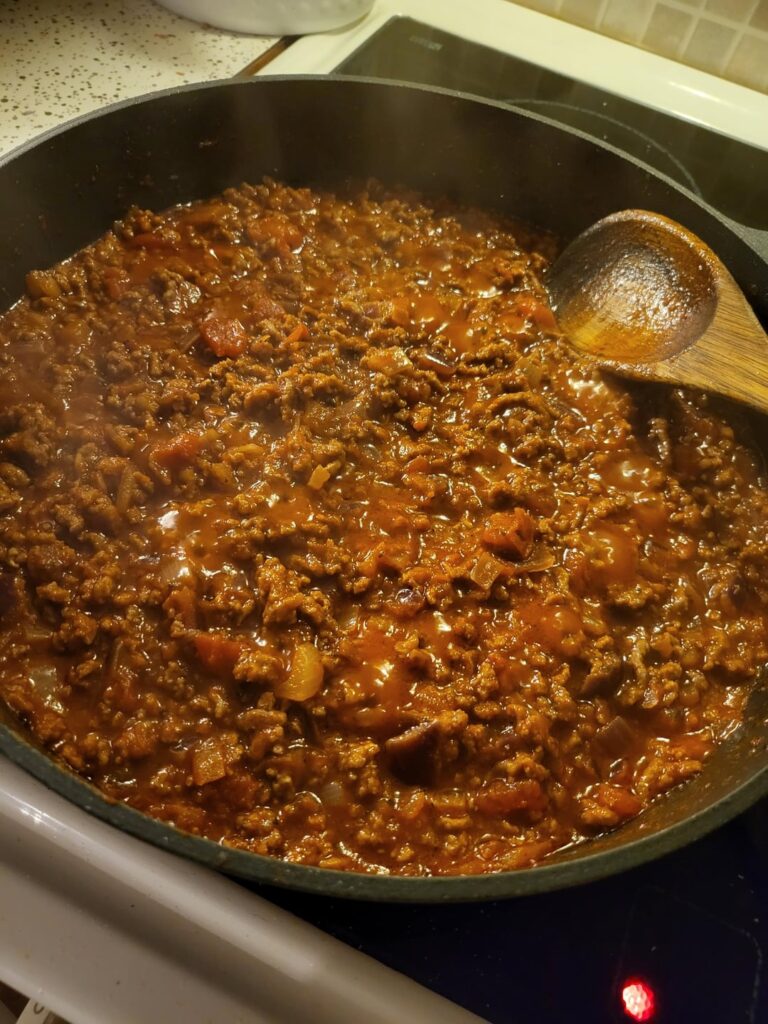 Chicago deep dish disaster. So tasty.