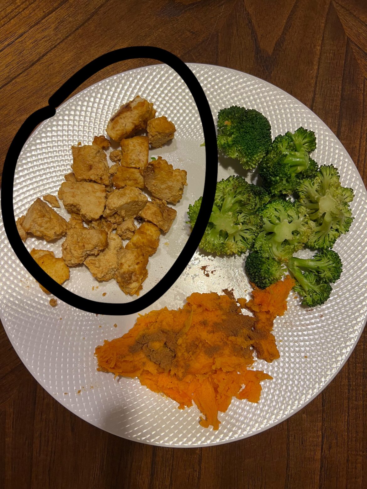 Chick-fil-A Nugget Dupe ftw. Used tofu