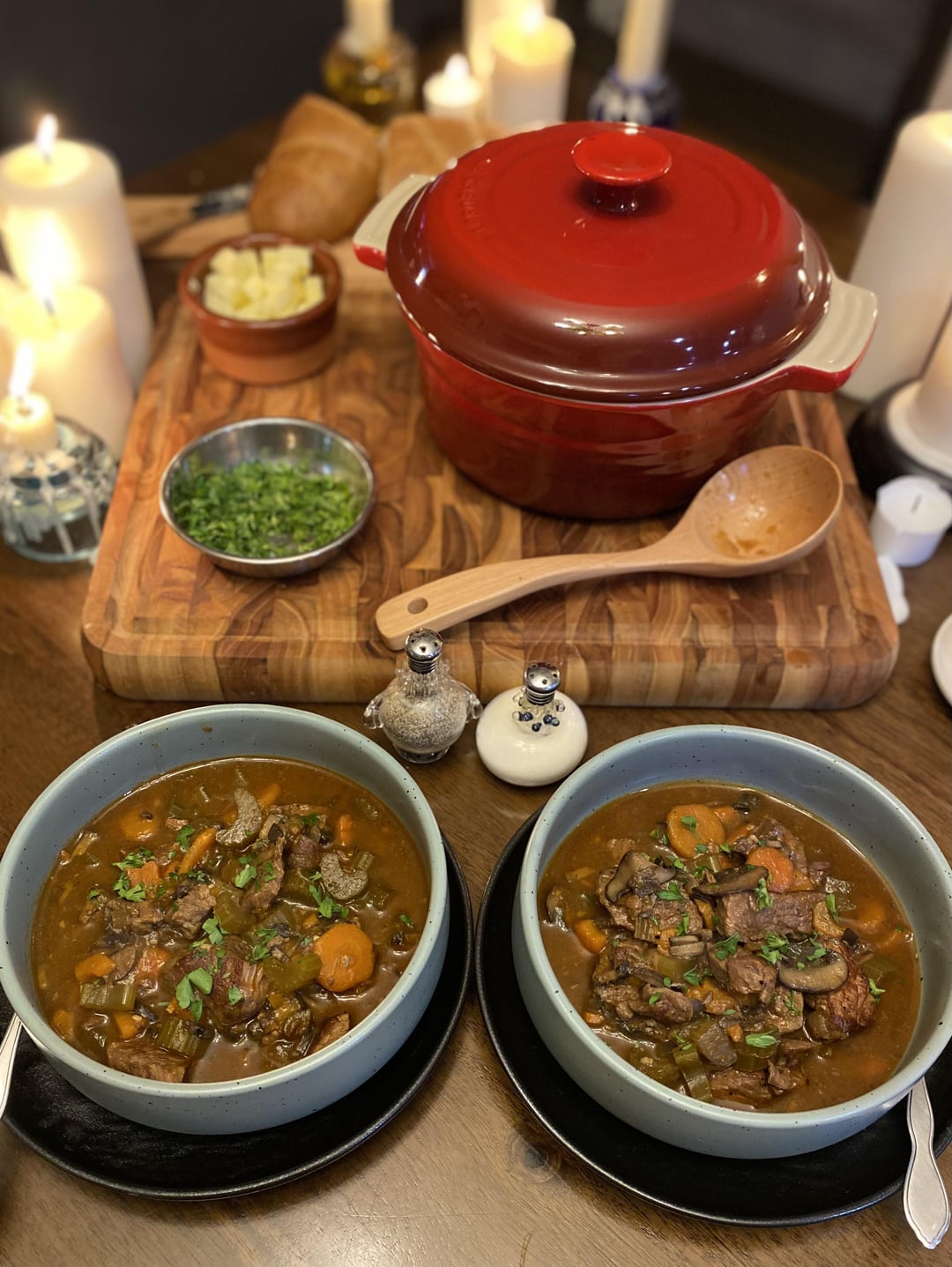 [homemade] Beef & Mushroom Stew Dining and Cooking