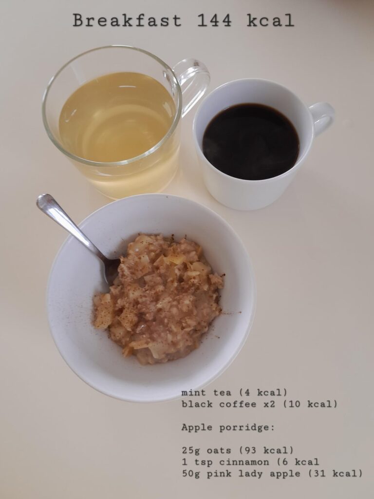 My food diary: Day 1