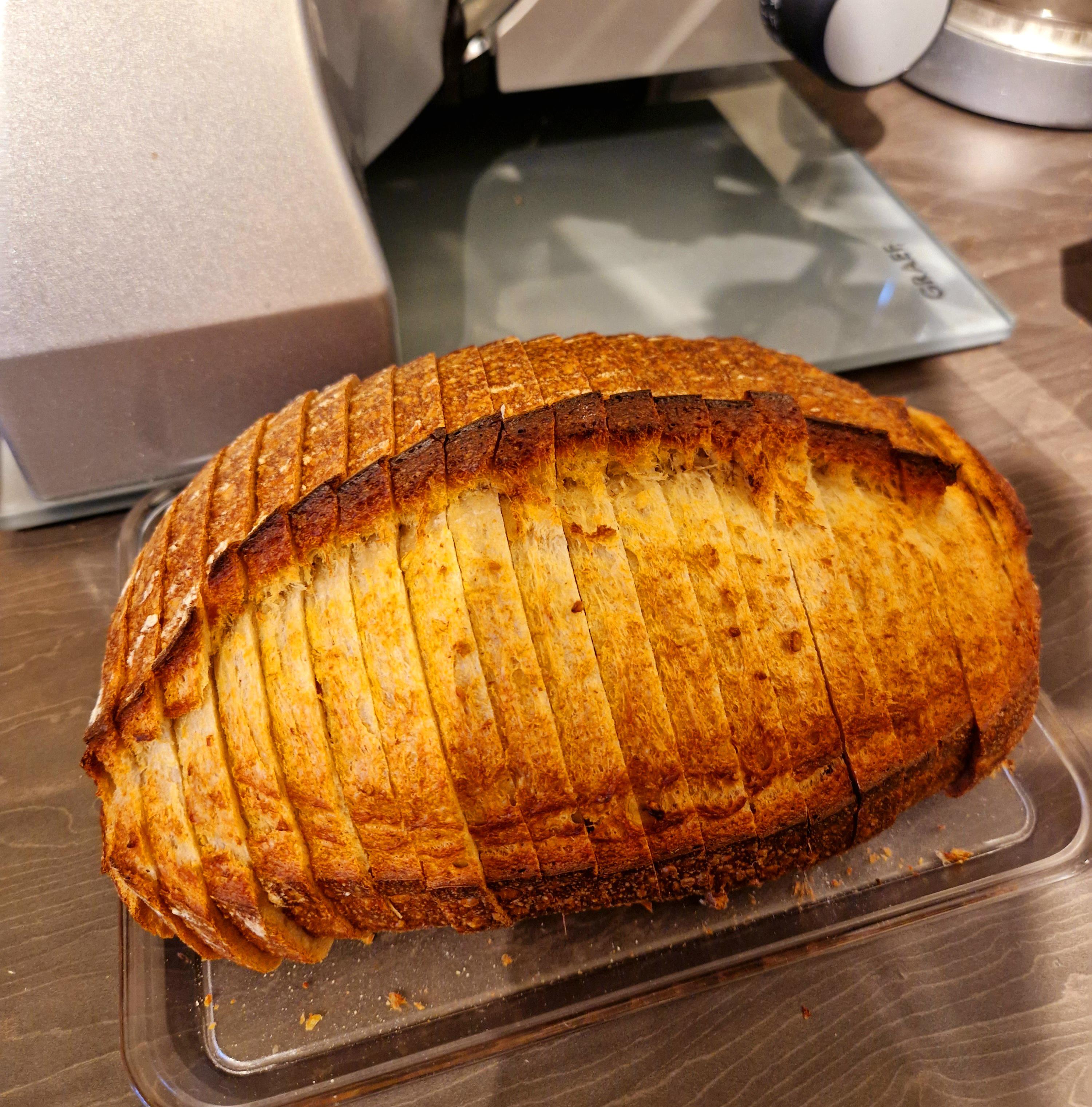 Best thing since sliced bread... Sourdough run through my home slicer