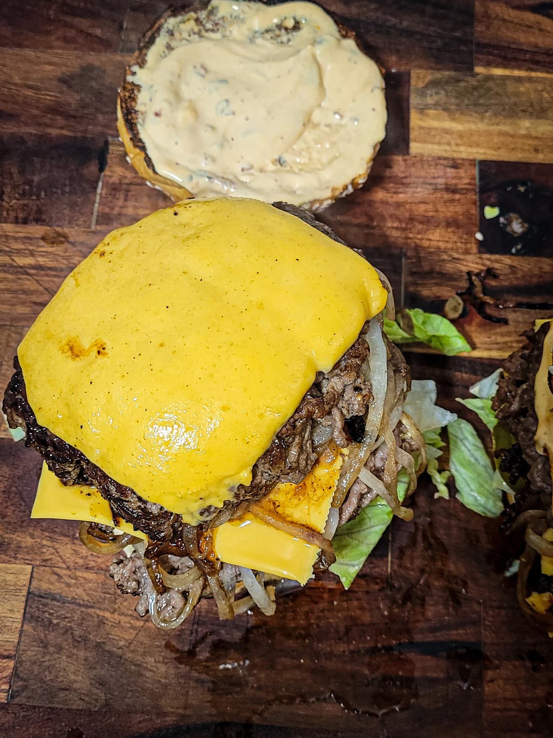 Monster onion burgers Dining and Cooking