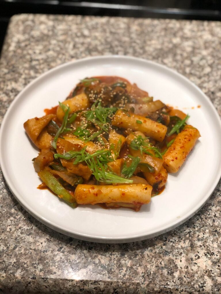 Tteokbokki with my home made tteok. Meh - room for improvement!