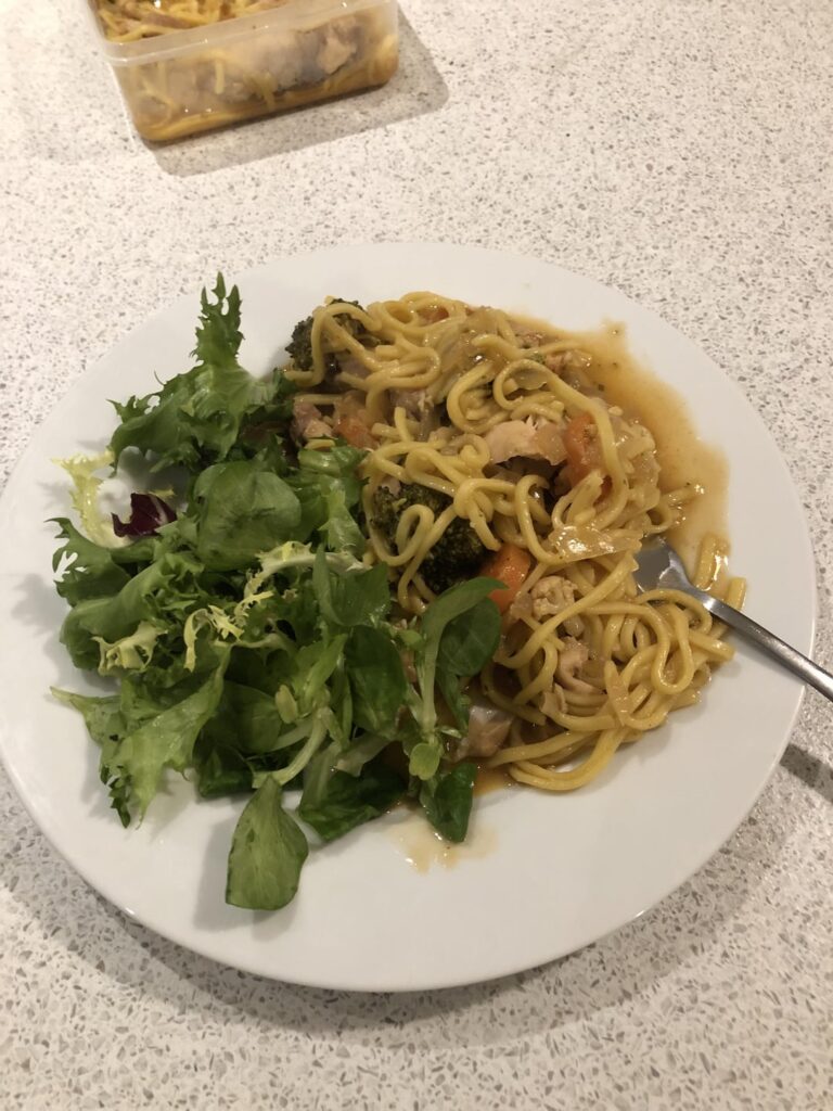 Honey Garlic Chicken Noodles