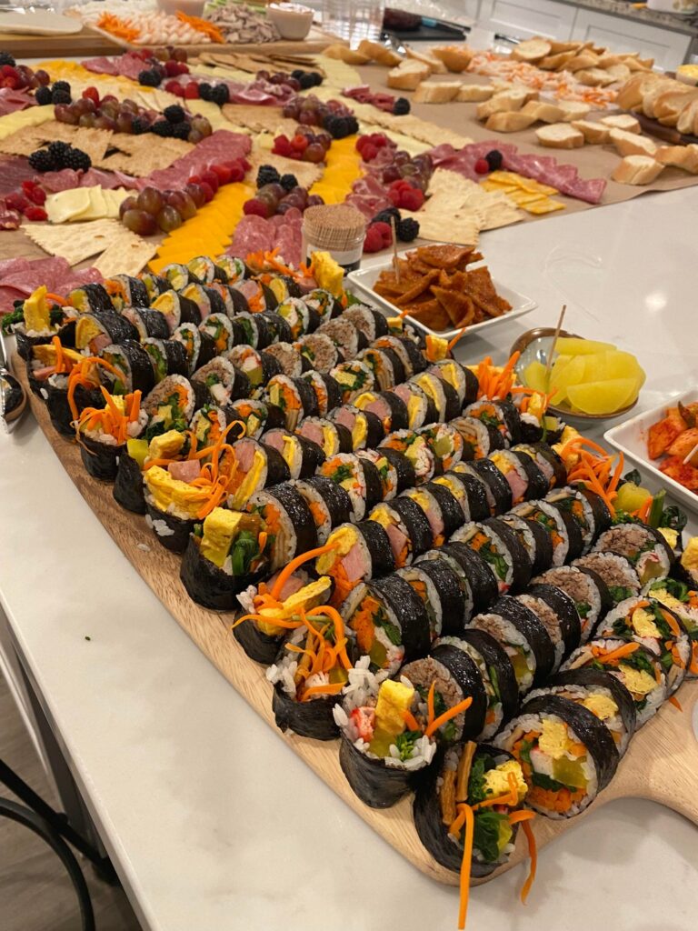 Gimbap board for NYE party 😋
