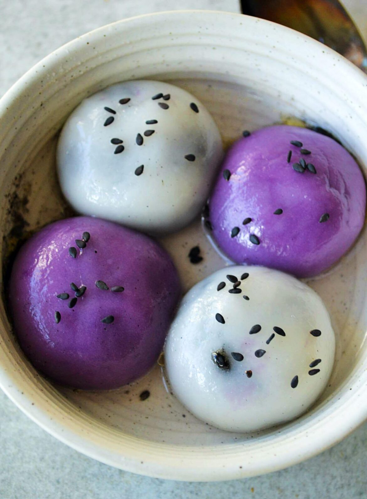 Black Sesame Glutinous Rice Balls (Tangyuan) for Lunar New Years