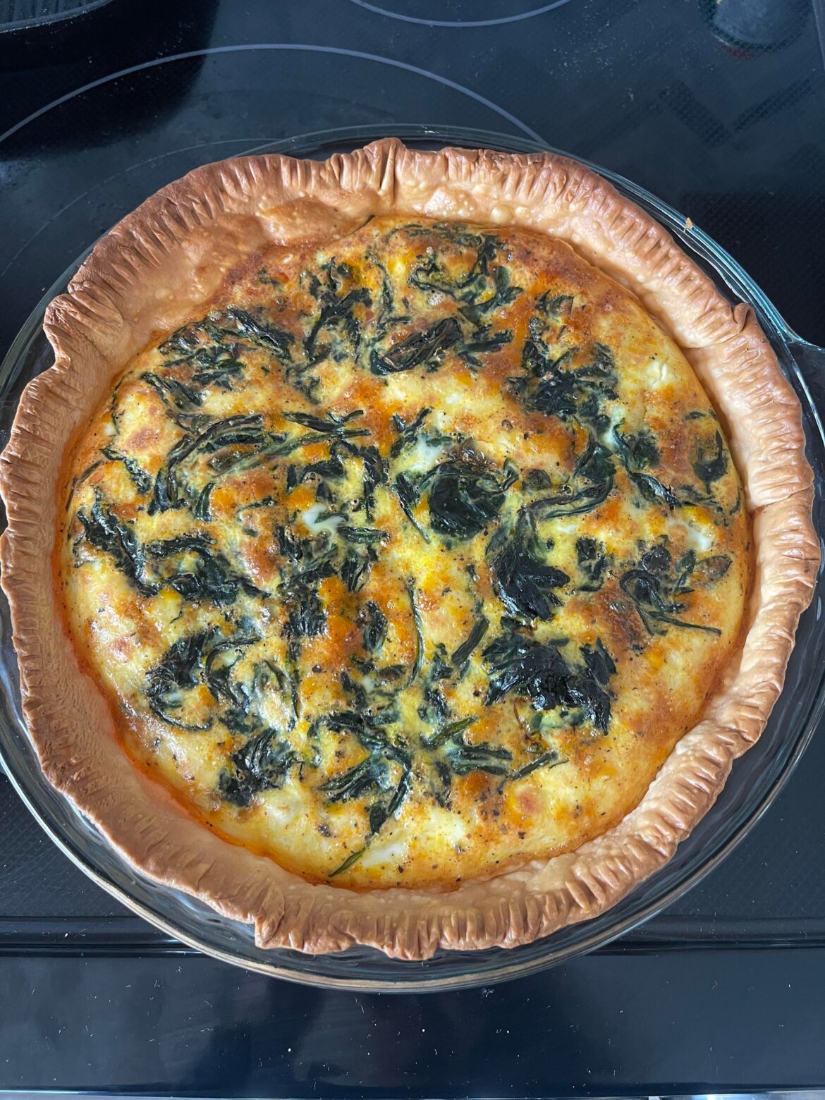 Spinach and Goat Cheese Quiche