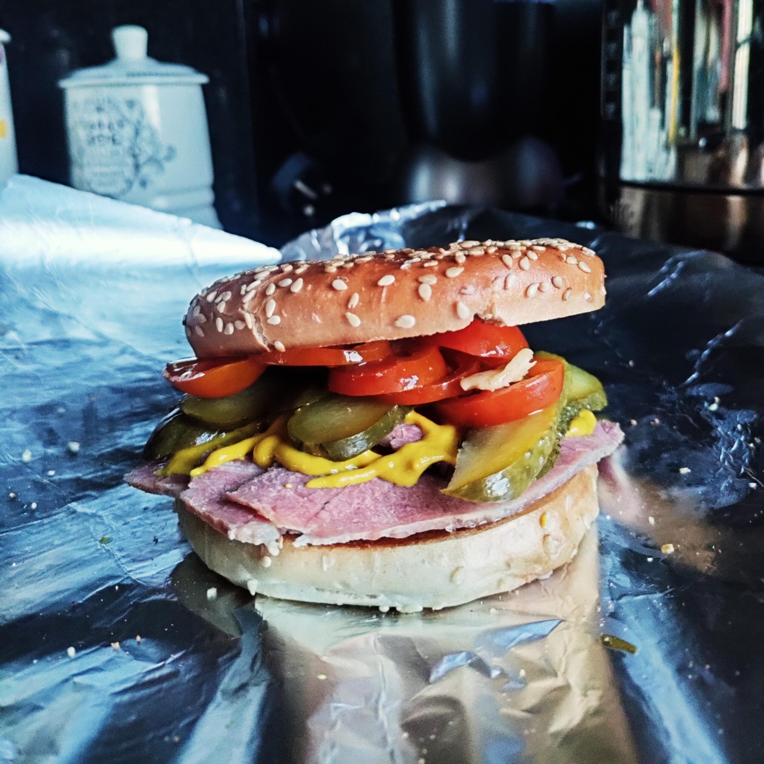 Salt beef bagel Dining and Cooking
