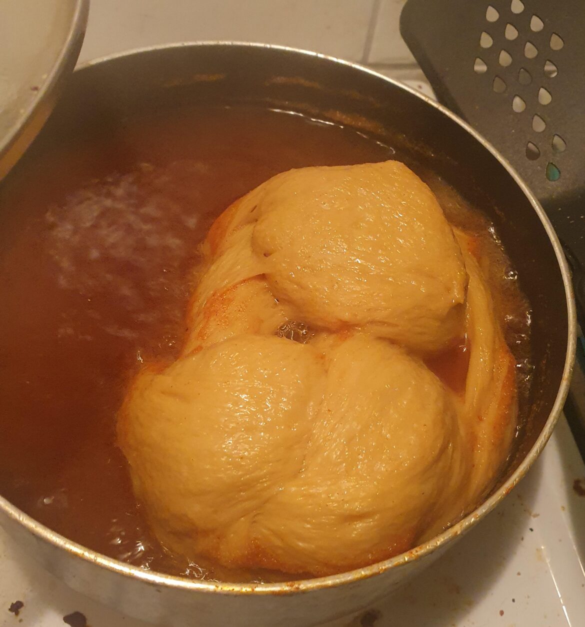 Why has my seitan blown up so much? It has doubled in size while simmering. It also started floating ':D