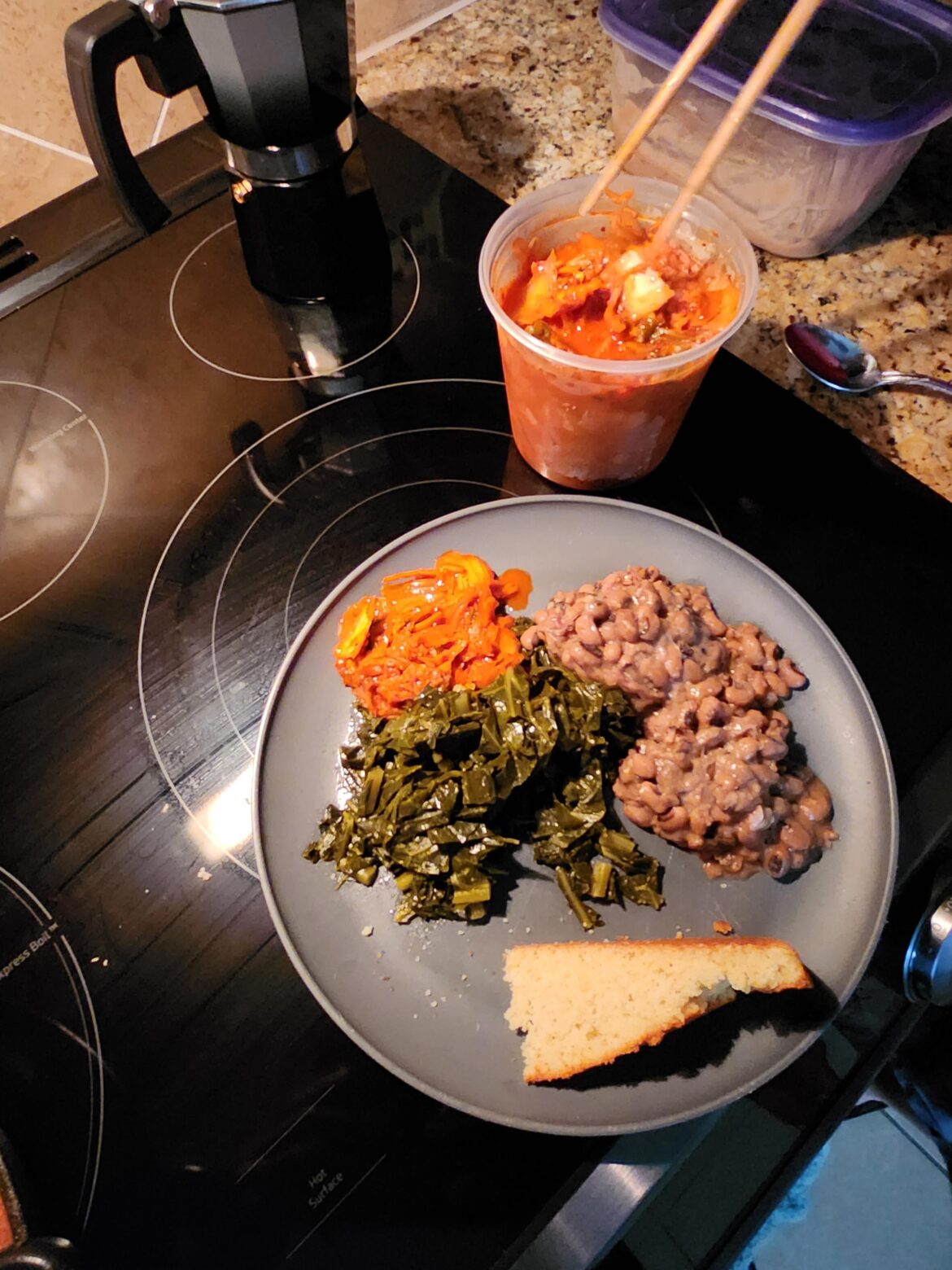 When you're black and southern but love korean kimchi. HNY!!!