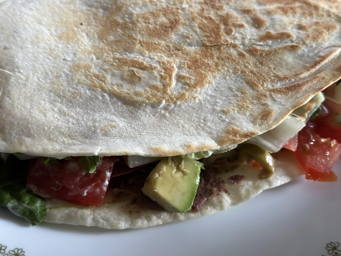 Discovered I can use 50% chickpea flour to make tortillas.