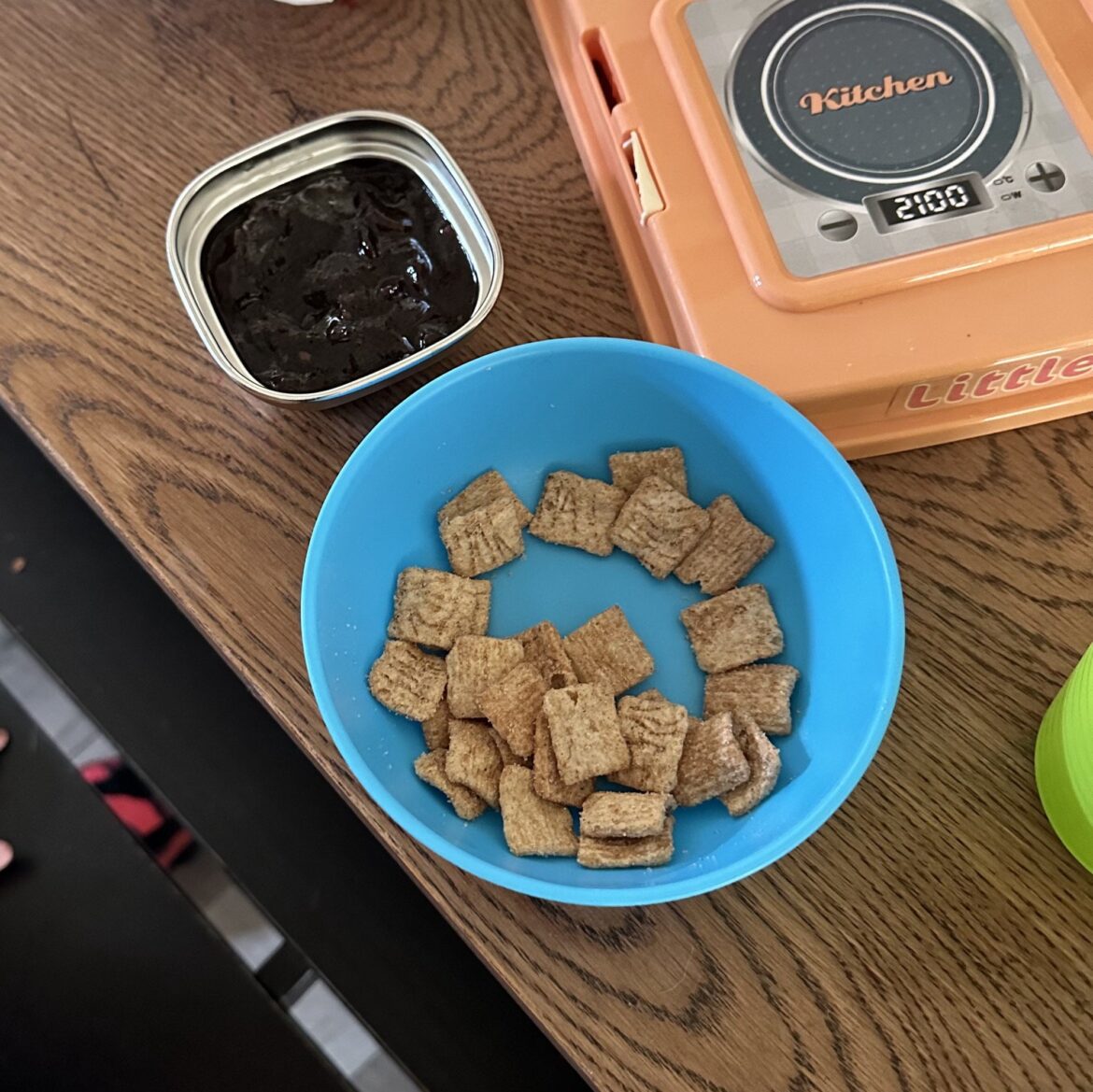 My 3 year old daughter loves to dip Cinnamon Toast Crunch in jjajangmyeon sauce. I’m sorry.