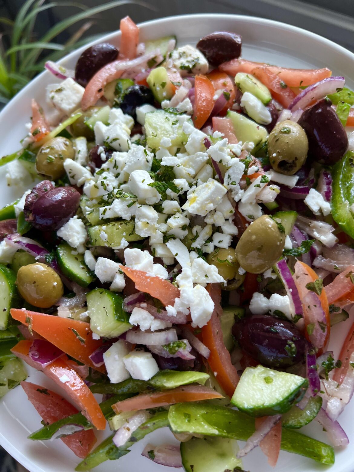 [homemade] Greek salad.