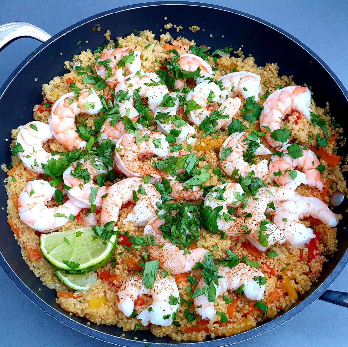 One pot Thai shrimp with quinoa