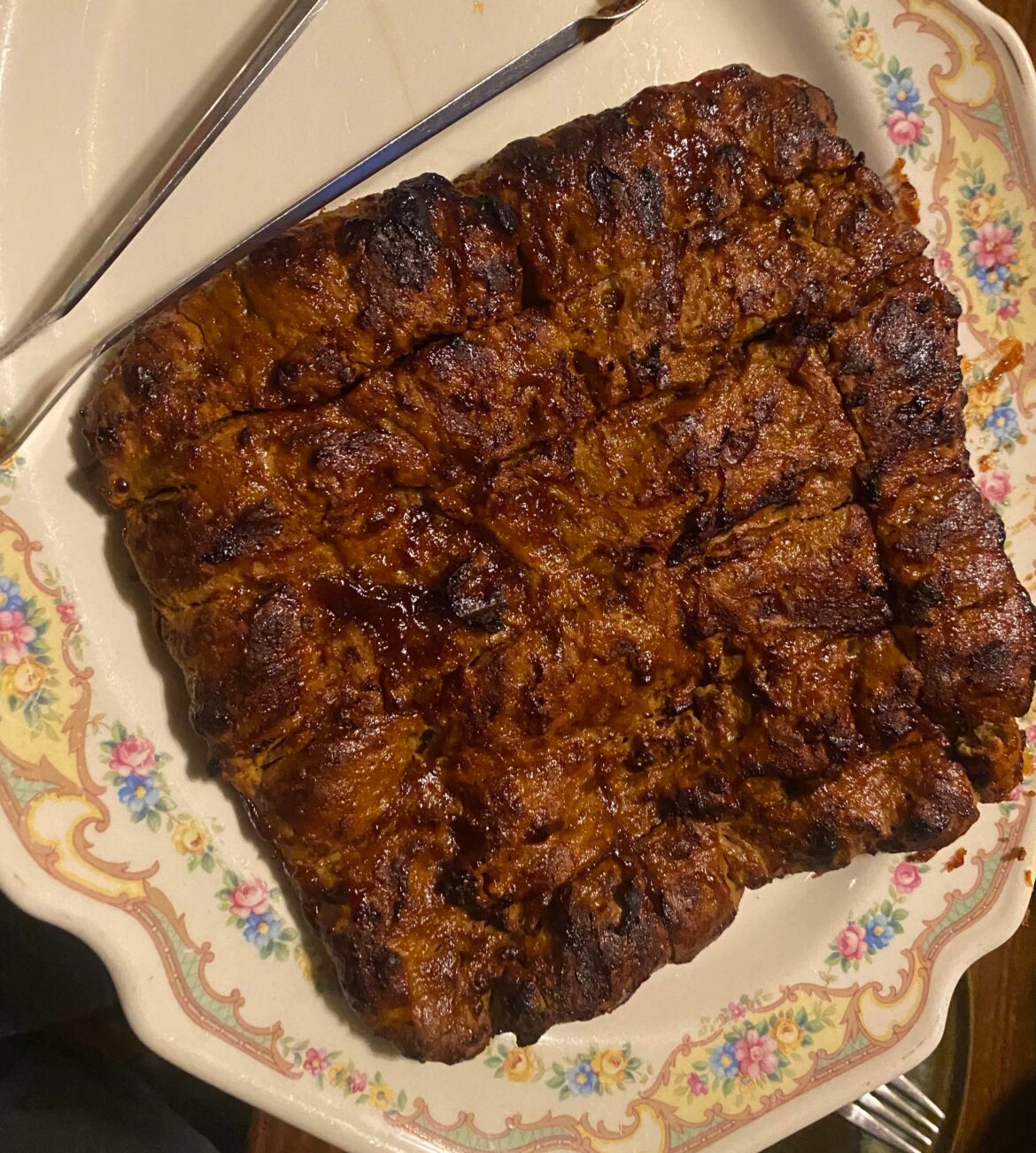 My grandpa wanted to try something vegetarian. We made seitan and it was turned out great! One step closer to eating healthier for them and me!