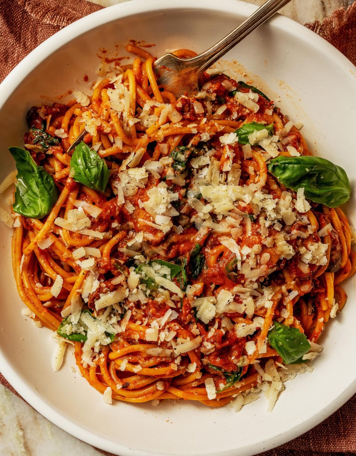 Tomato-Ricotta Sauce with Mushrooms