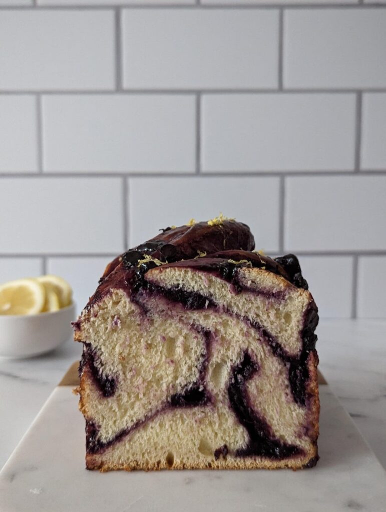 Lemon Blueberry Sourdough Babka