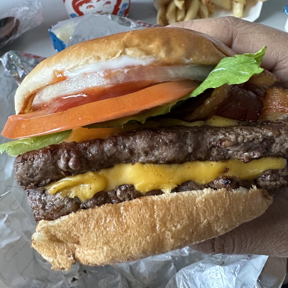 This is the most aesthetically pleasing Wendy’s burger I’ve ever seen