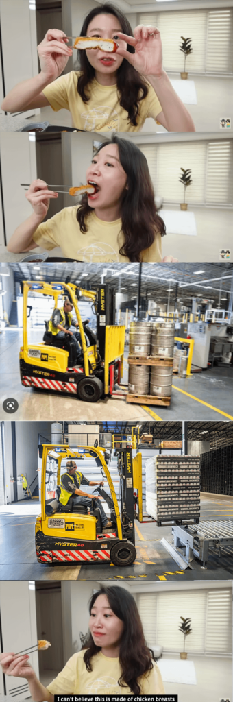 Claire's eating noises from Aaron and Claire