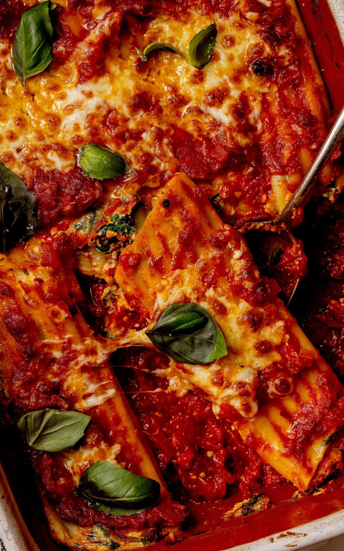 Spinach and Cheese Manicotti Recipe
