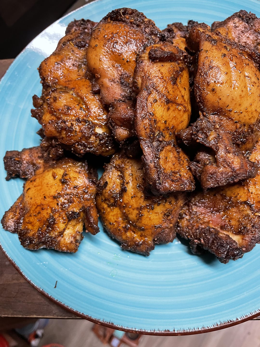 [Homemade] Boneless Jerk Chicken Thighs Dining and Cooking
