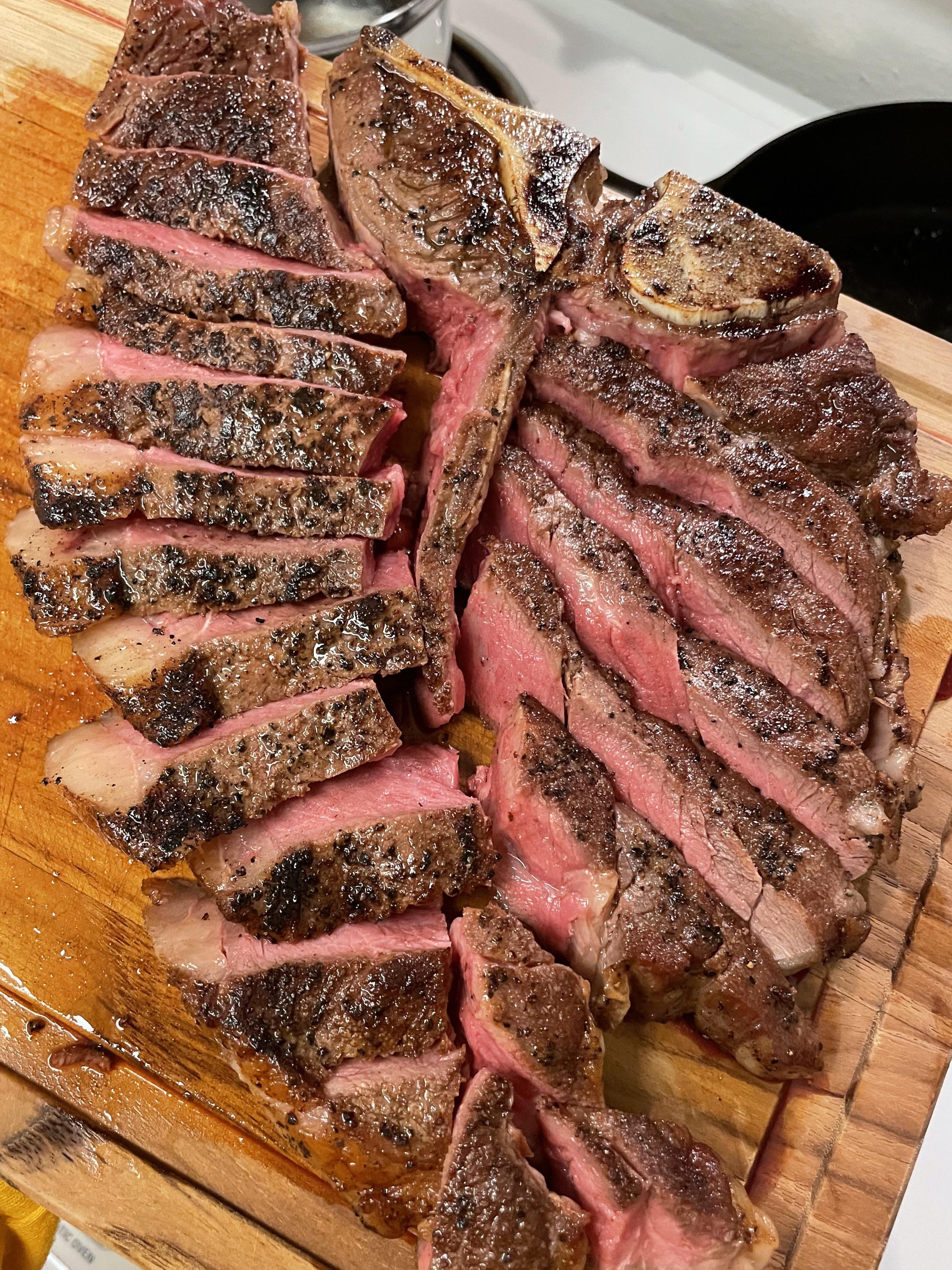 [homemade] reverse sear porterhouse Dining and Cooking