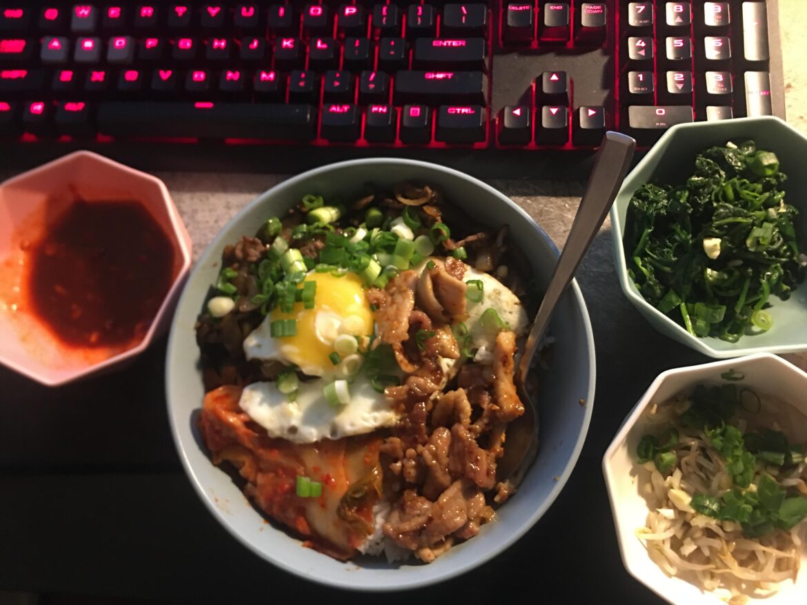 Homemade bibimbap