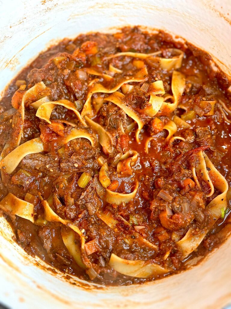 Oxtail ragu w/ tagliatelle