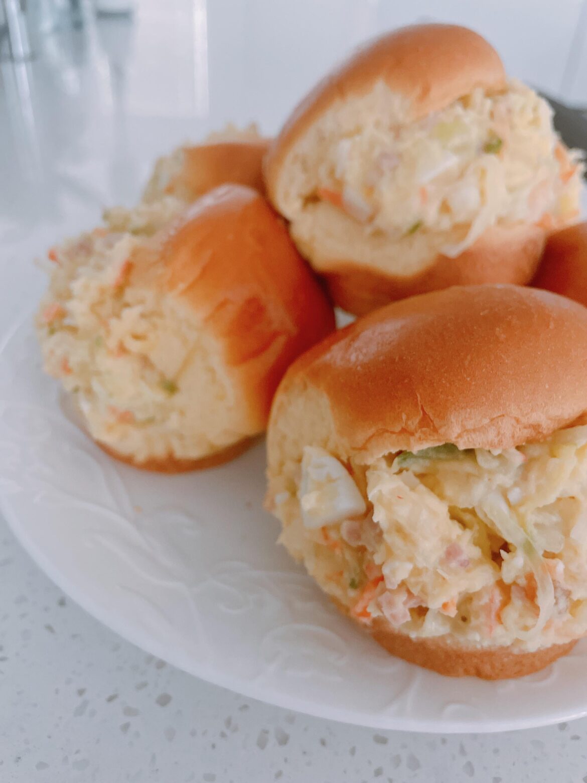 감자 사라드 빵 - potato salad sandwich