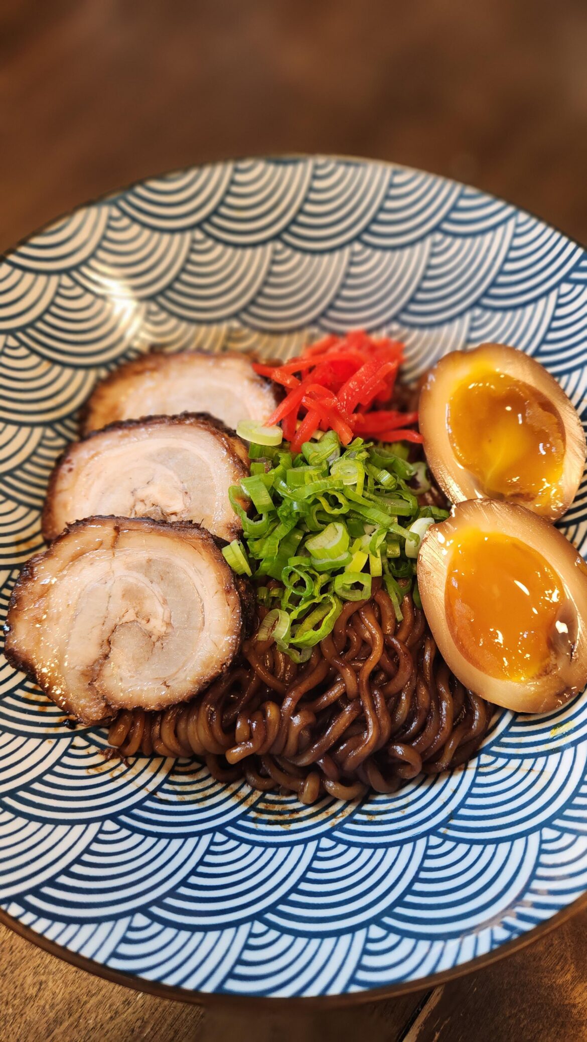 Is this welcomed here? Chapagetti with braised pork belly and soy marinated egg