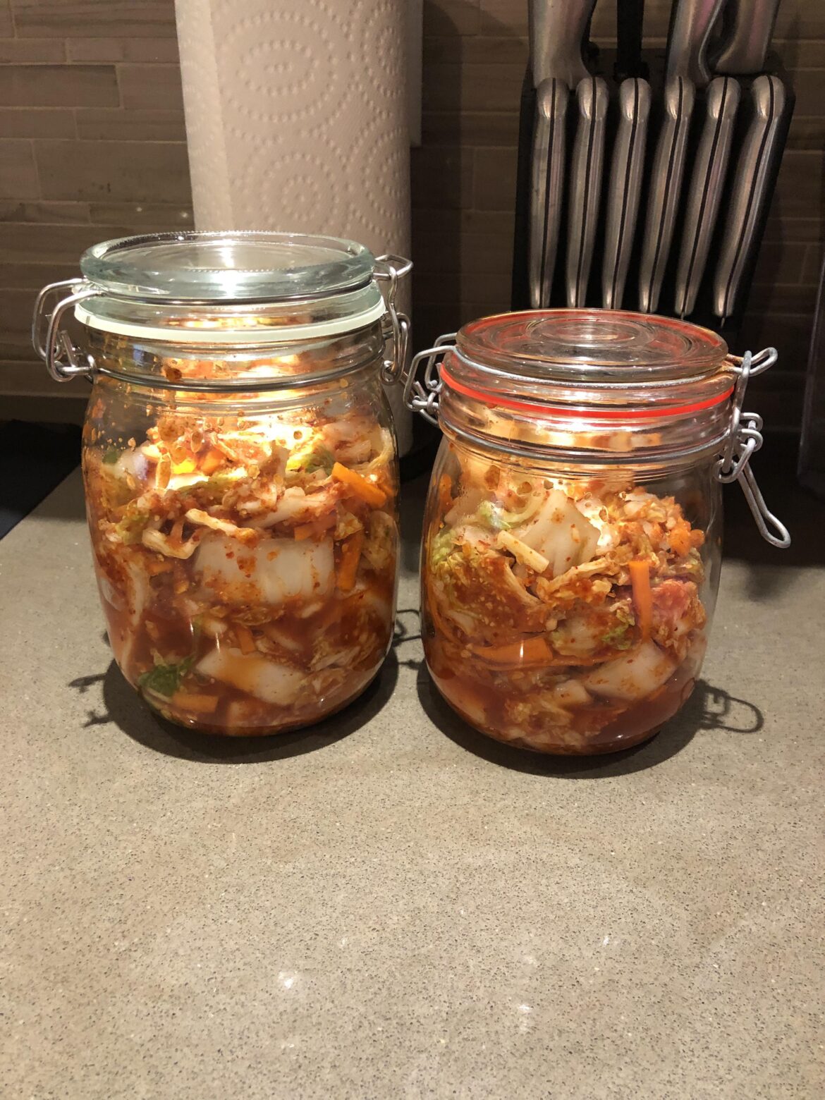 First kimchi batch, how does this look ?