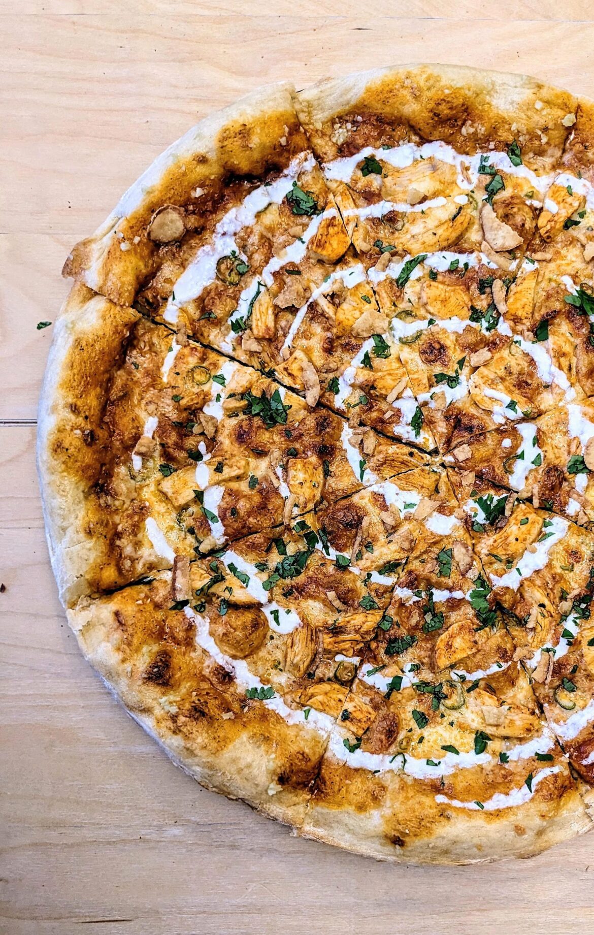 Homemade Butter Chicken Pizza