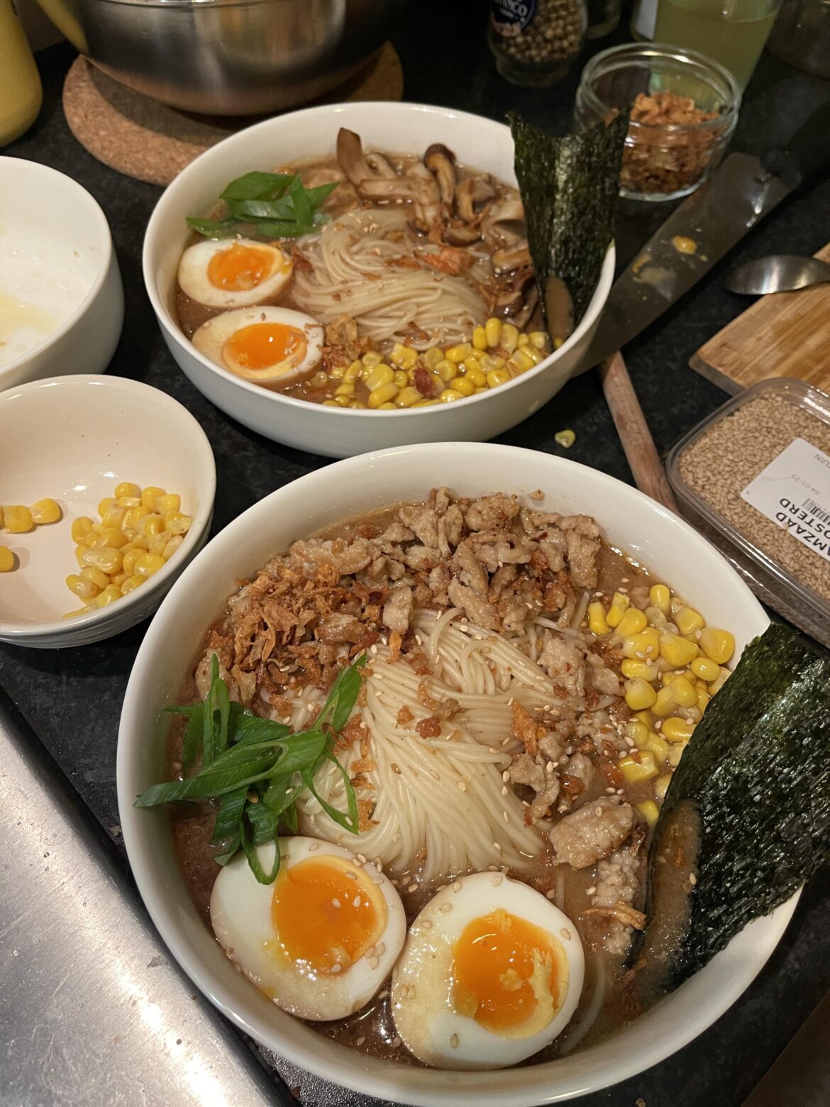 Homemade Ramen – First Time (excuse the lack of proper bowl)
