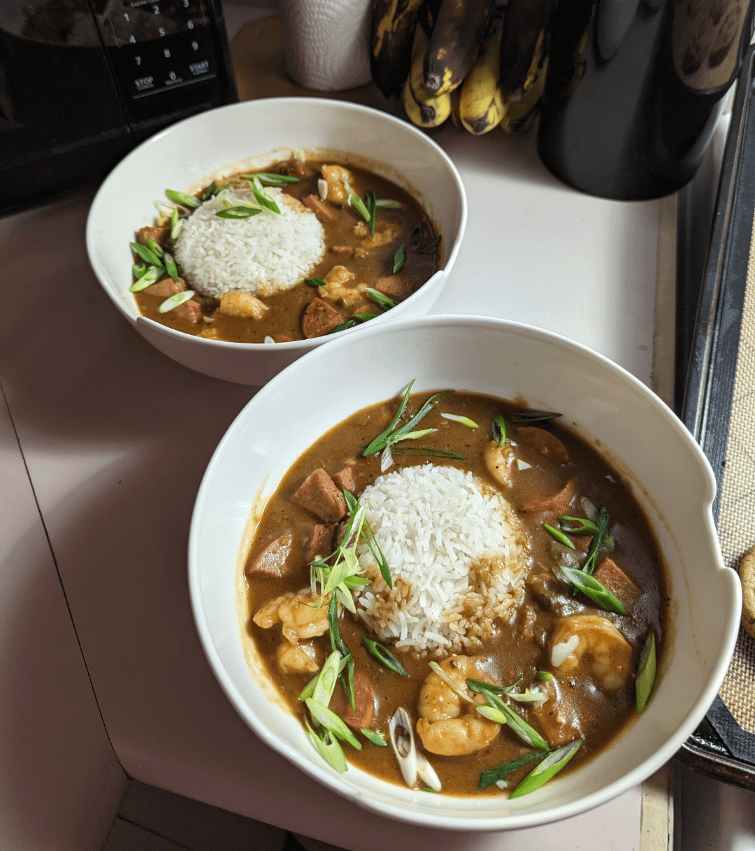 [Homemade] Sausage and shrimp gumbo. I know you're not supposed to mix