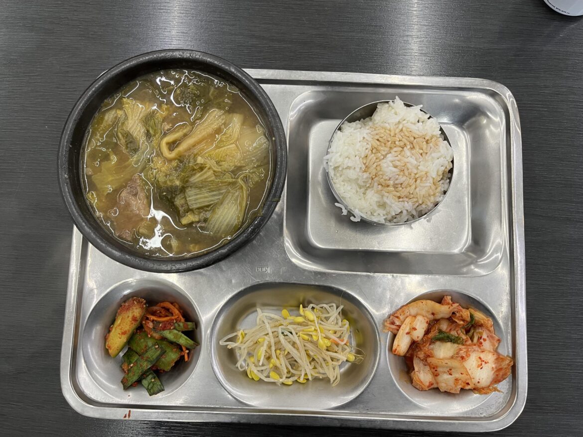 My post work lunch: UGeoJi HaeJangGuk (Hangover stew with cabbage) KoMart, Dallas, TX