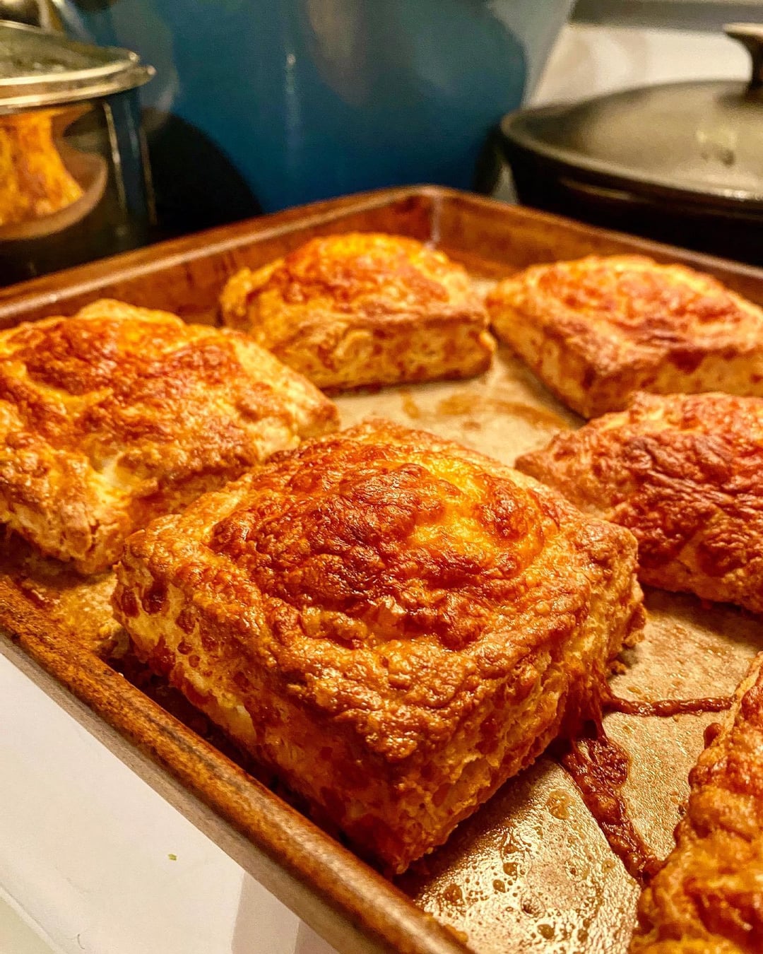 In 2023 round biscuits are out. Give me squared off biscuits of