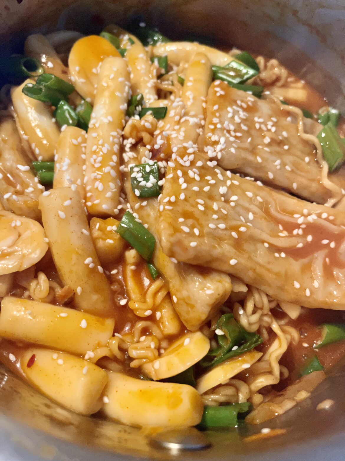 Homemade rabokki