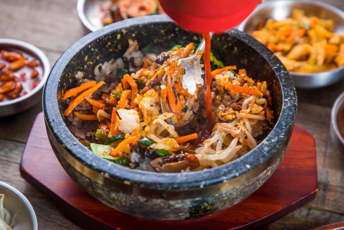 Hot stone bibimbap