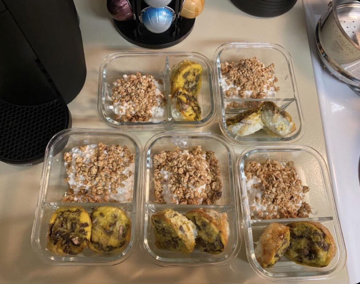 Breakfast meal prep all done! :) P: 29g, F: 15.9g, C: 13.2g