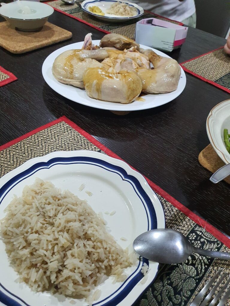 Sous Vide hainanese chicken rice by my mum